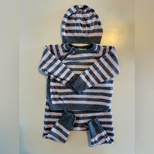 So soft and adorable set light pink and grey 6 months